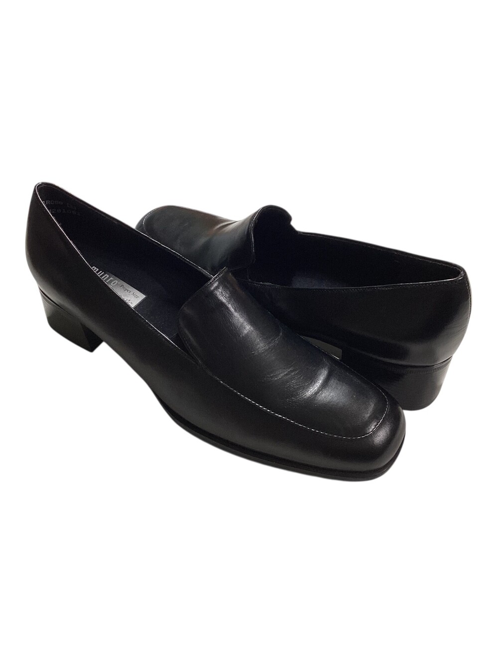MUNRO AMERICAN Freedom Women's Shoes Pumps USA Leather Black Sz 10.5N NWD w/Box